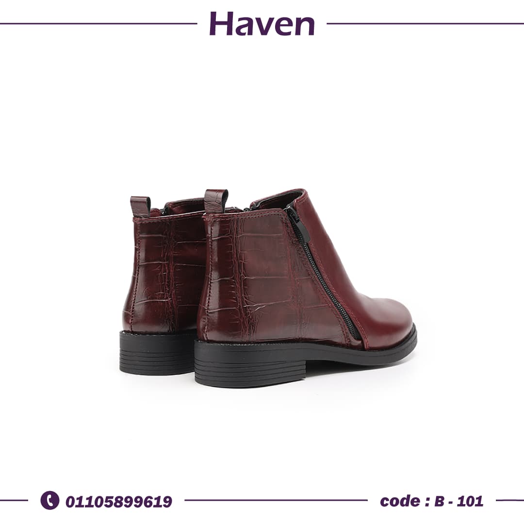 BO-767 هاف بوت لون برجندي